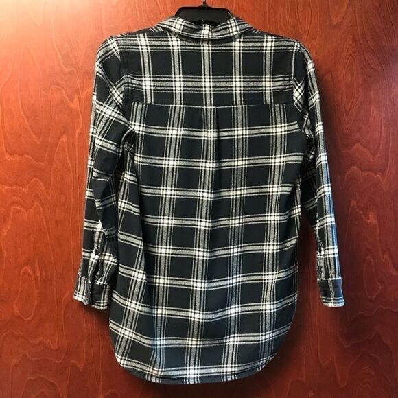 Madewell Flannel boyfriend Shirt Rutherford Plaid - Picture 4 of 5
